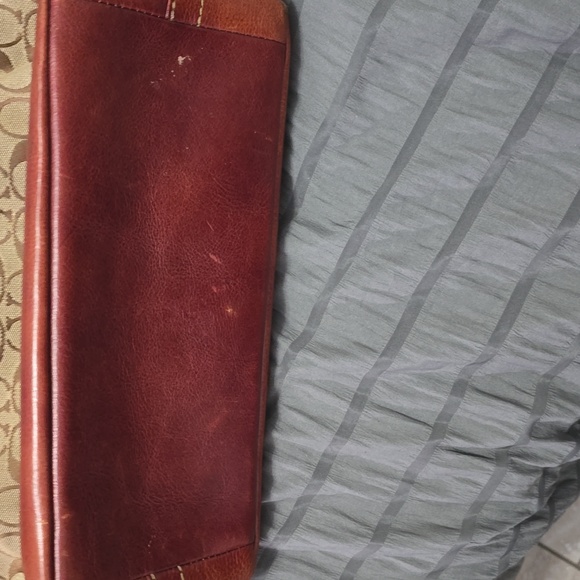 Coach Tan and Red Signature Shoulder Bag - Picture 6 of 8